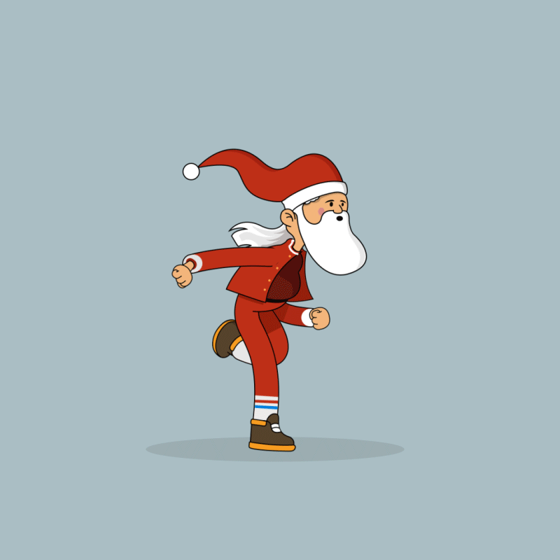 Santa Running